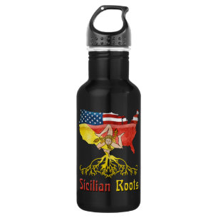 American Sicilian Roots Edelstahlflasche
