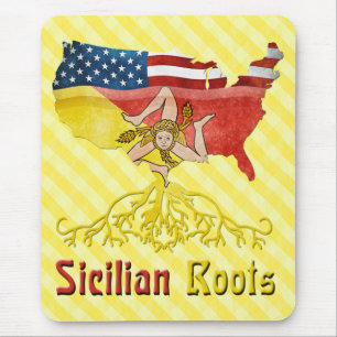 American Sicilian Roots Mousemat Mousepad