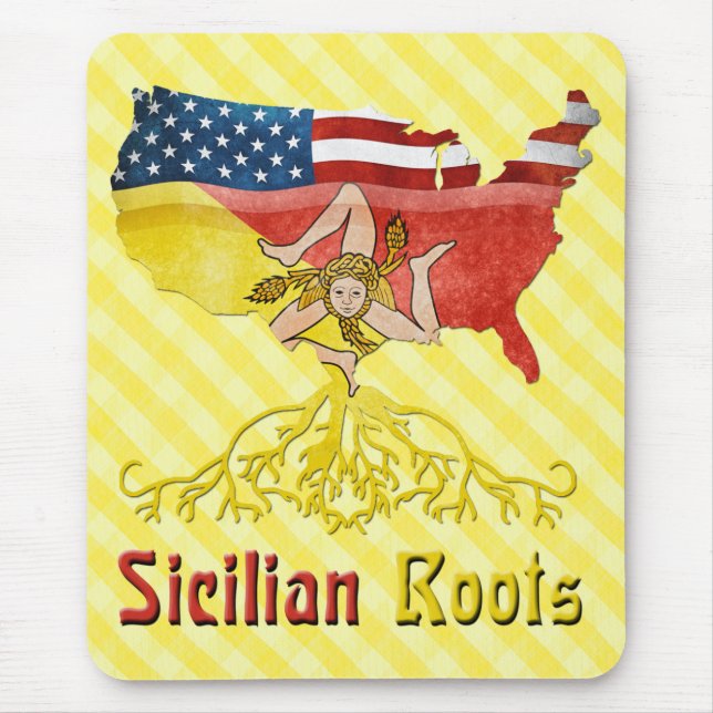 American Sicilian Roots Mousemat Mousepad (Vorne)