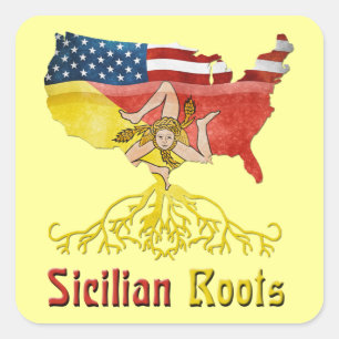 American Sicilian Roots Stickers
