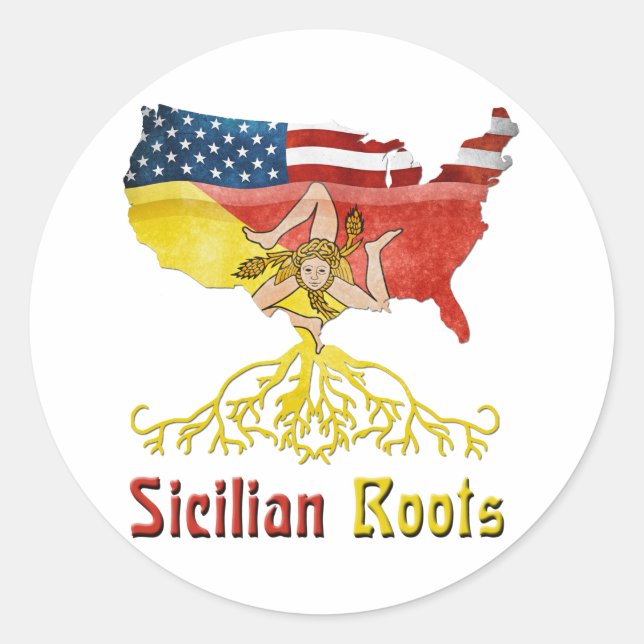 American Sicilian Roots Stickers (Vorderseite)