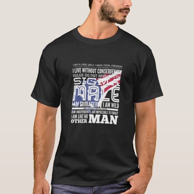 American Sigma Male T-Shirt (Vorderseite)