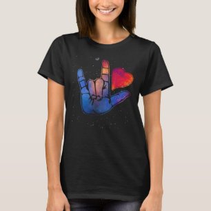 American Sign Language ASL I Liebe Sie in signlang T-Shirt