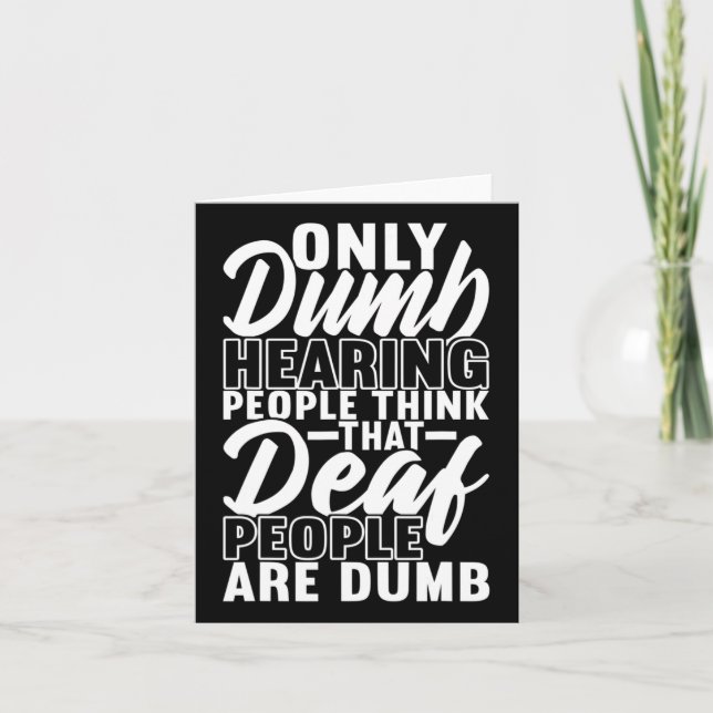 American Sign Language Deaf Awareness 19 Karte (Vorderseite)