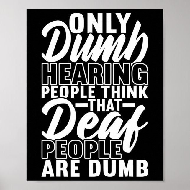 American Sign Language Deaf Awareness 19 Poster (Vorne)