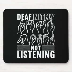 American Sign Language Deaf Awareness 1 Mousepad
