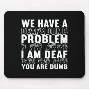 American Sign Language Deaf Awareness 20 Mousepad