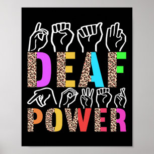 American Sign Language Deaf Awareness 3 Poster