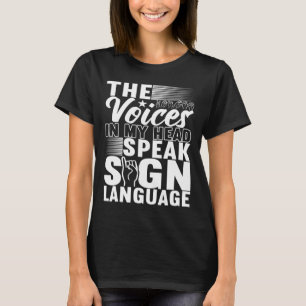 American Sign Language Deaf Awareness 5 T-Shirt