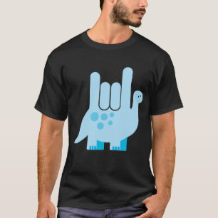 American Sign Language Dinosaur - Ich Liebe Sie T-Shirt