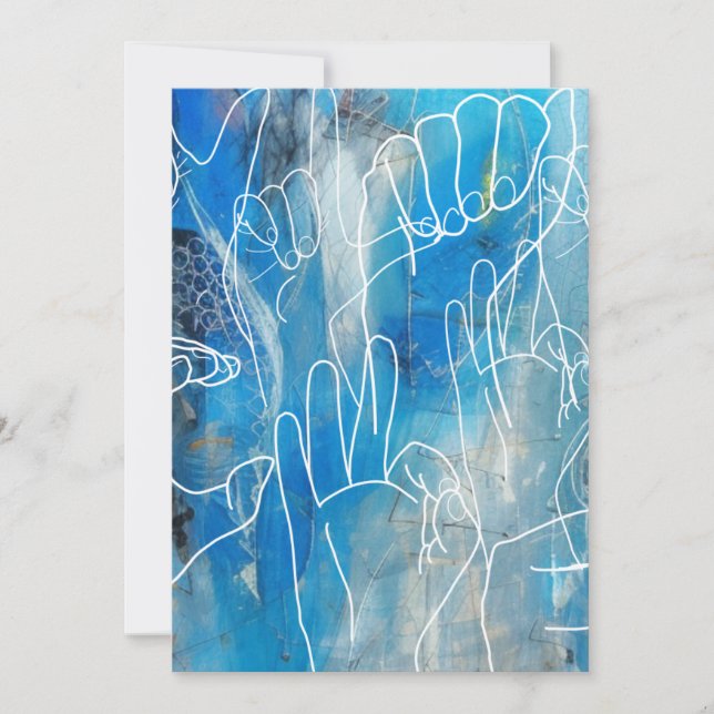 American Sign Language Feiertagskarte (Vorderseite)