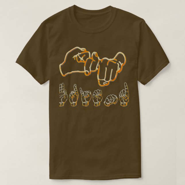American Sign Language Friend T-Shirt (Design vorne)
