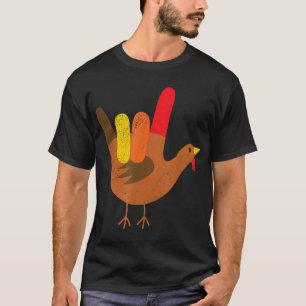 American Sign Language I Liebe You Erntedank Tur T-Shirt