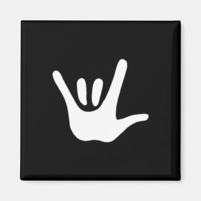 American Sign Language Love Asl Deaf Awareness  Magnet (Vorne)