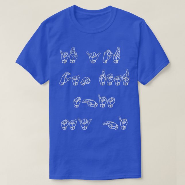 American Sign Language T-Shirt (Design vorne)