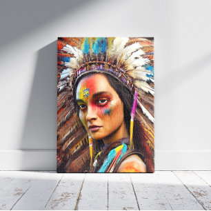 American Sioux Canvas Print Leinwanddruck