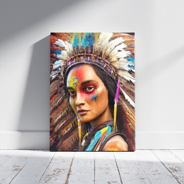 American Sioux Canvas Print Leinwanddruck (Von Creator hochgeladen)