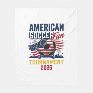 American Soccer Fan Turnier 2026 Vintage-Shirt  Fleecedecke