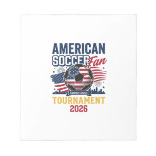 American Soccer Fan Turnier 2026 Vintage-Shirt Notizblock