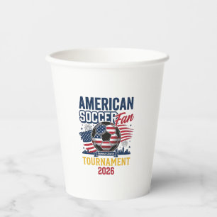 American Soccer Fan Turnier 2026 Vintage-Shirt  Pappbecher