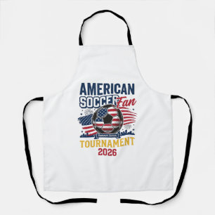 American Soccer Fan Turnier 2026 Vintage-Shirt Schürze