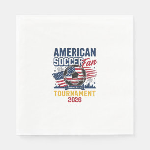 American Soccer Fan Turnier 2026 Vintage-Shirt  Serviette