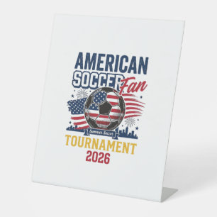 American Soccer Fan Turnier 2026 Vintage-Shirt  Sockelschild