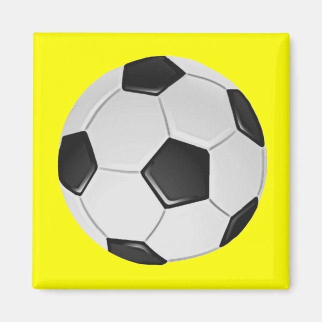 American Soccer or Association Football Ball Magnet (Vorne)