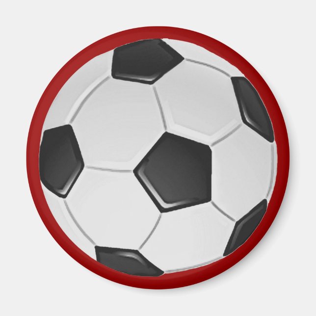 American Soccer or Association Football Ball Magnet (Vorne)