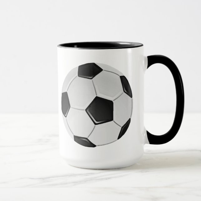American Soccer or Association Football Ball Tasse (Rechts)