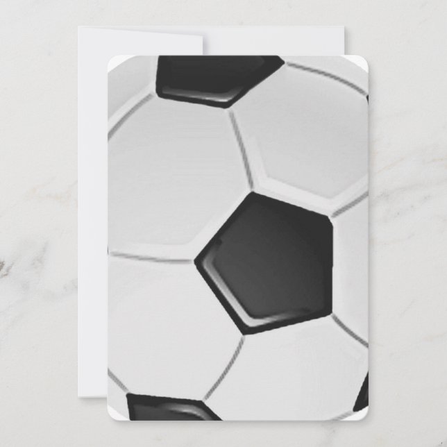 American Soccer or Association Football Einladung (Vorderseite)