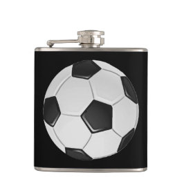 American Soccer or Association Football Flachmann