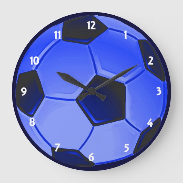 American Soccer or Association Football Große Wanduhr (Vorderseite)