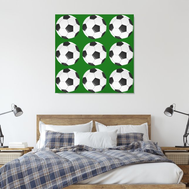 American Soccer or Association Football Leinwanddruck (Insitu (Schlafzimmer))