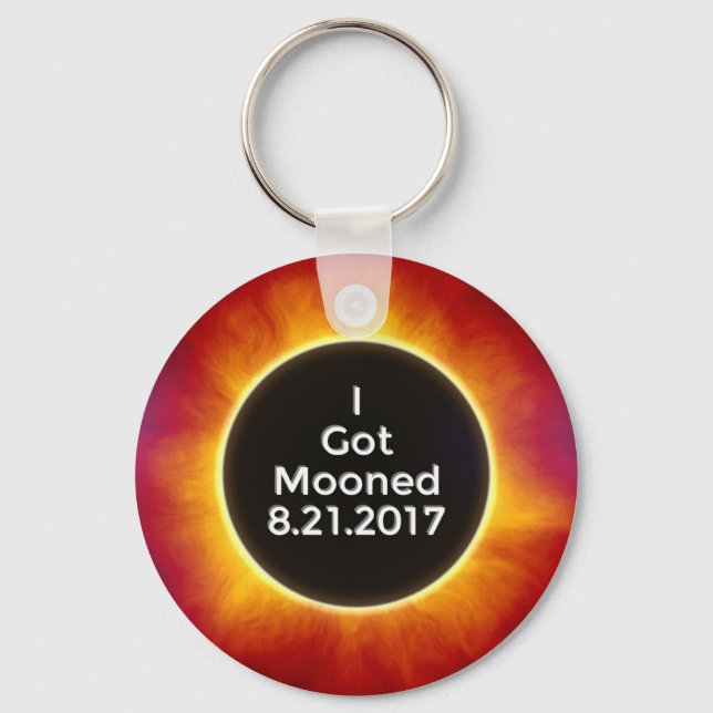 American Solar Eclipse Got Mooned August 21 2017.j Schlüsselanhänger (Vorderseite)