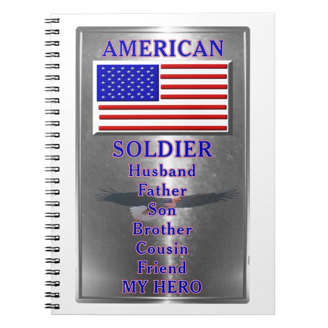 American Soldier Patriotic Notizblock (Vorderseite)