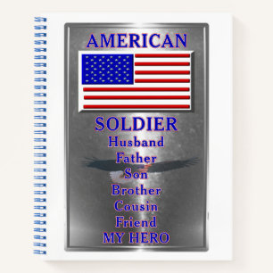 American Soldier Patriotic Notizbuch