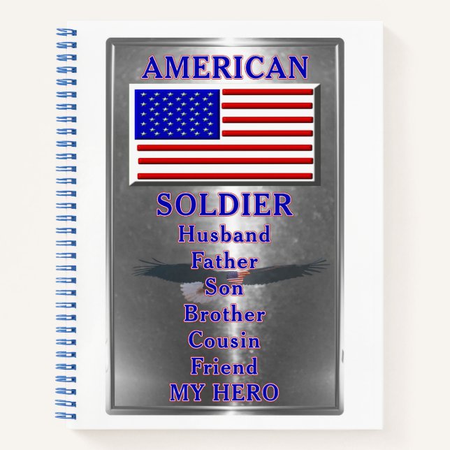 American Soldier Patriotic Notizbuch (Vorderseite)