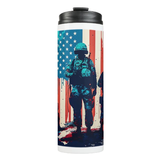 American Soldiers Thermal Tumbler Thermosbecher (Vorderseite)