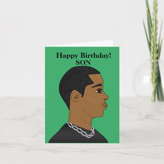 American Son Birthday Card Karte (Vorderseite)