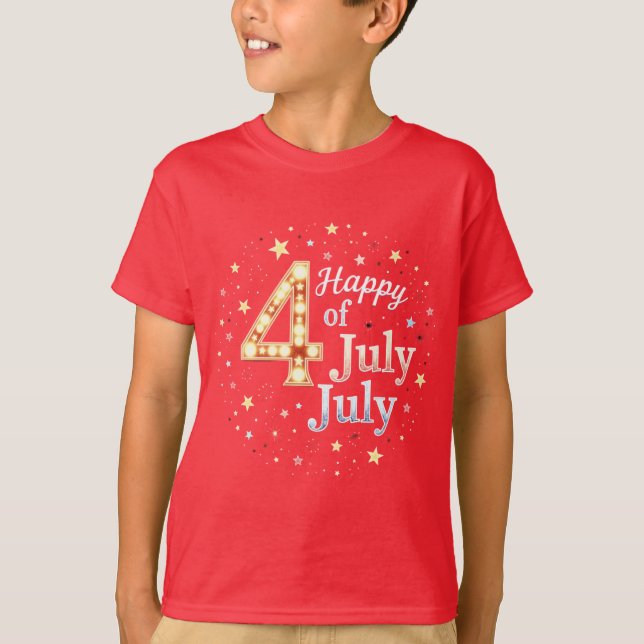 American Soul: Classic 4th of July Vibes T-Shirt (Vorderseite)