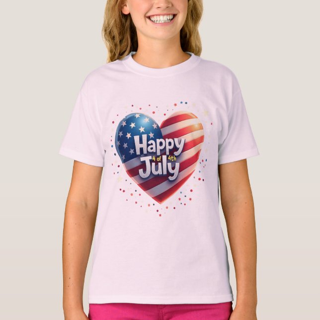 American Soul: Klassisches Vibes 4. Juli T-Shirt (Vorderseite)