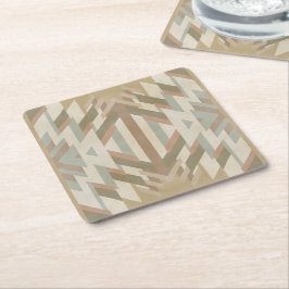 American Southwest Desert Colors Inspired Artwork Rechteckiger Pappuntersetzer