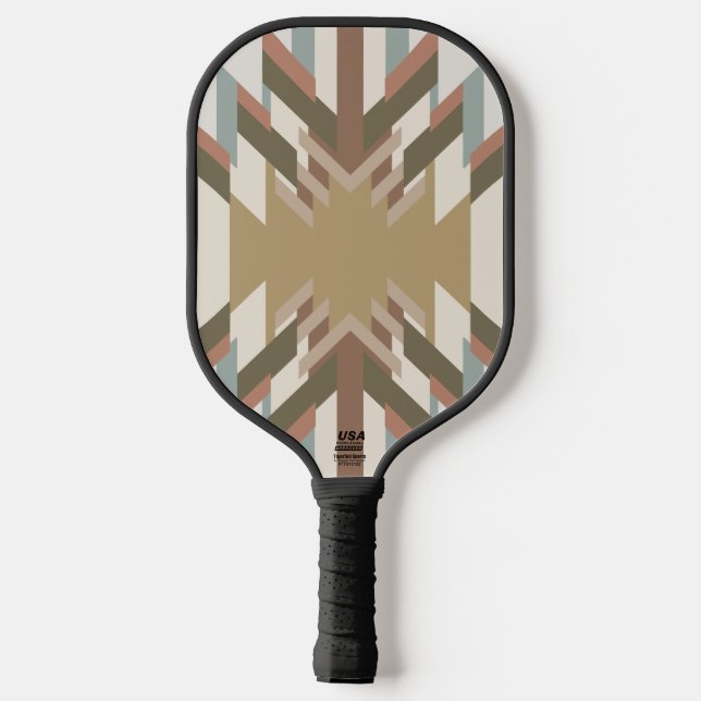 American Southwest Desert Colors Inspired Design Pickleball Schläger (Rückseite)