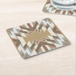 American Southwest Desert Colors Inspired Design Rechteckiger Pappuntersetzer
