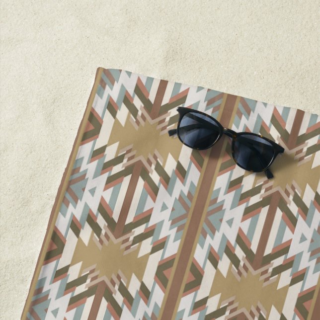 American Southwest Desert Colors Inspired Design Strandtuch (Beispiel)