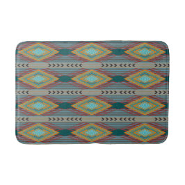 American Southwest Patterned Art And Earthy Colors Badematte