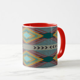 American Southwest Patterned Art And Earthy Colors Tasse