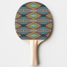 American Southwest Patterned Art And Earthy Colors Tischtennis Schläger