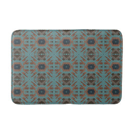 American Southwest Tribal Patterned Art And Colors Badematte